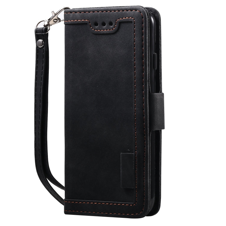 Retro Leather Wallet Flip Case with Card Slots & Stand for iPhone SE/8/7 & Redmi Note 8 Pro