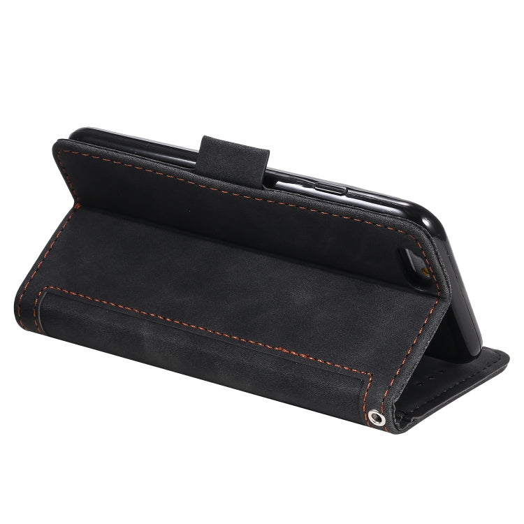 Retro Leather Wallet Flip Case with Card Slots & Stand for iPhone SE/8/7 & Redmi Note 8 Pro