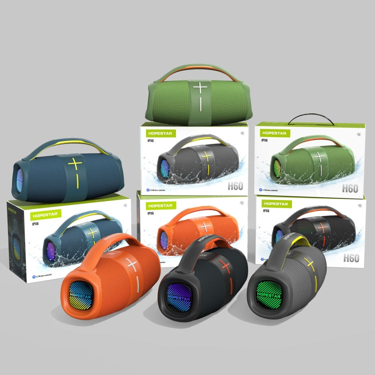 HOPESTAR H60 20W Tragbarer kabelloser wasserdichter Outdoor-Bluetooth-Lautsprecher, H60