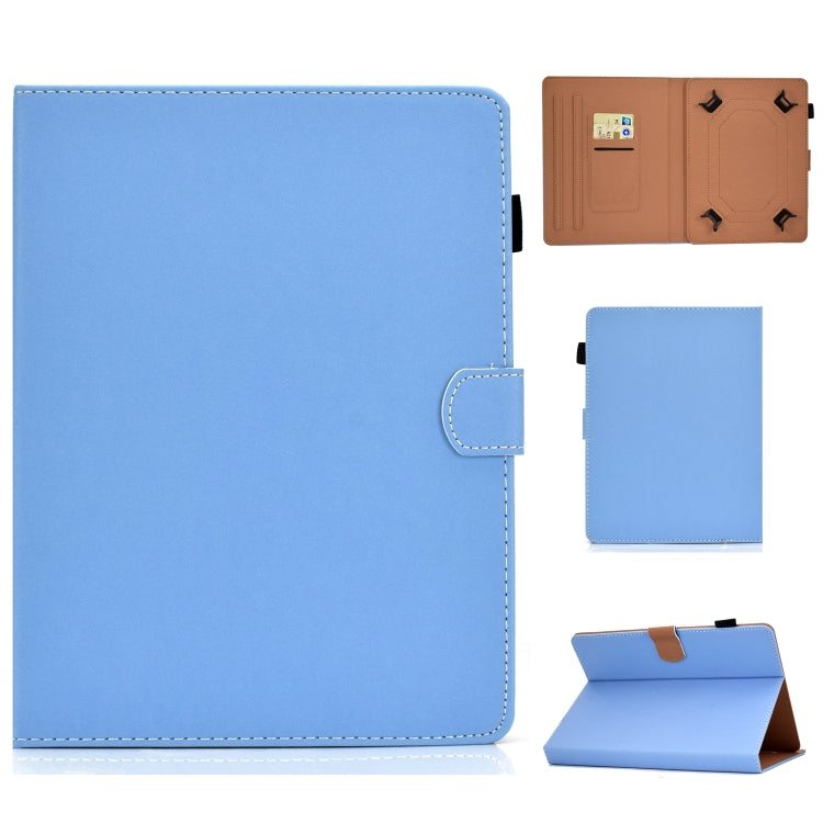 Solid Color Tablet PC Universal Magnetic Horizontal Flip Leather Case with Card Slots & Holder, For 7 inch, For 8 inch, For 10 inch