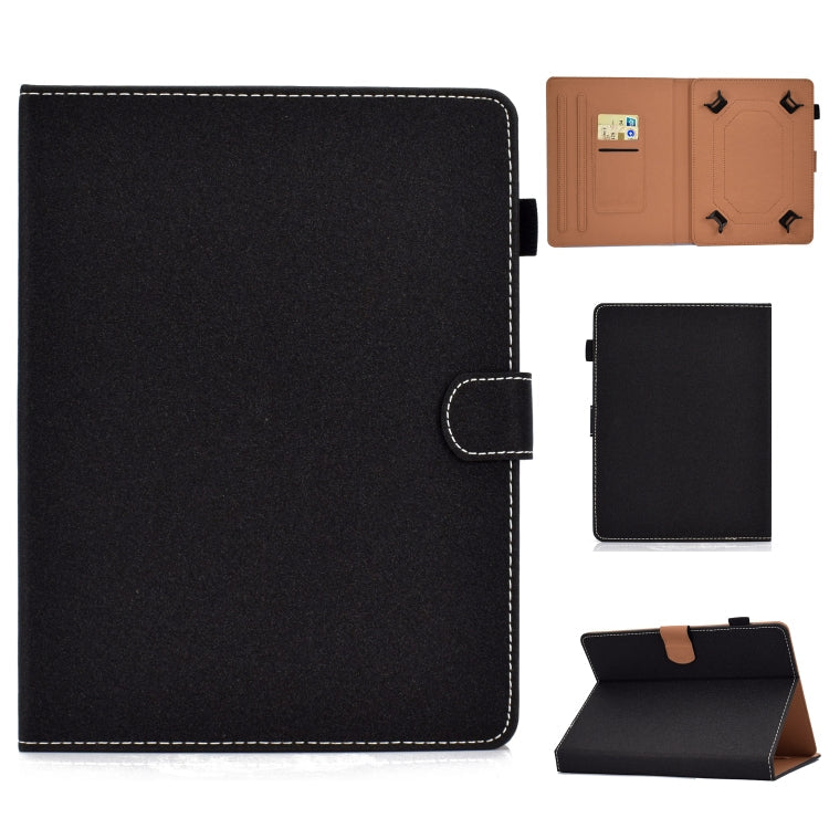 Solid Color Tablet PC Universal Magnetic Horizontal Flip Leather Case with Card Slots & Holder, For 7 inch, For 8 inch, For 10 inch