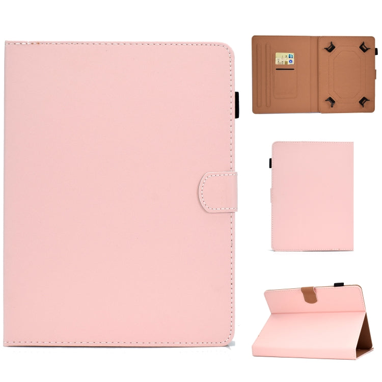 Solid Color Tablet PC Universal Magnetic Horizontal Flip Leather Case with Card Slots & Holder, For 7 inch, For 8 inch, For 10 inch