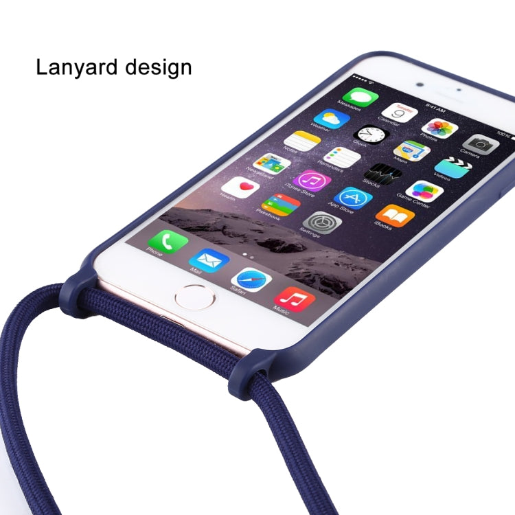 Candy Color TPU Protective Case with Lanyard, For iPhone 6s / 6, For iPhone 6s Plus / 6 Plus, For iPhone 8 / 7