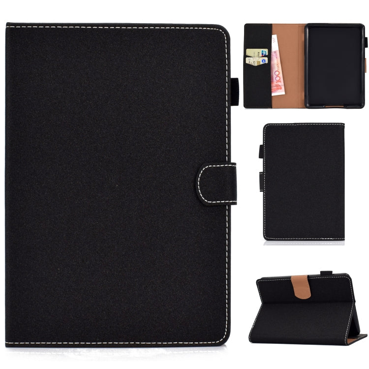 Einfarbige universelle magnetische Horizontal-Klapphülle aus Kunstleder mit Kartenfächern & Halterung, für Kindle Fire HD8 2016 / 2017, für Kindle Fire HD10 2015 / 2017, für Kindle Paperwhite 4 / 3 / 2 / 1, für Galaxy Tab A 10.1 (2016) T580