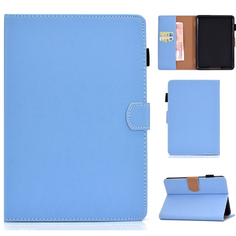 Einfarbige universelle magnetische Horizontal-Klapphülle aus Kunstleder mit Kartenfächern & Halterung, für Kindle Fire HD8 2016 / 2017, für Kindle Fire HD10 2015 / 2017, für Kindle Paperwhite 4 / 3 / 2 / 1, für Galaxy Tab A 10.1 (2016) T580