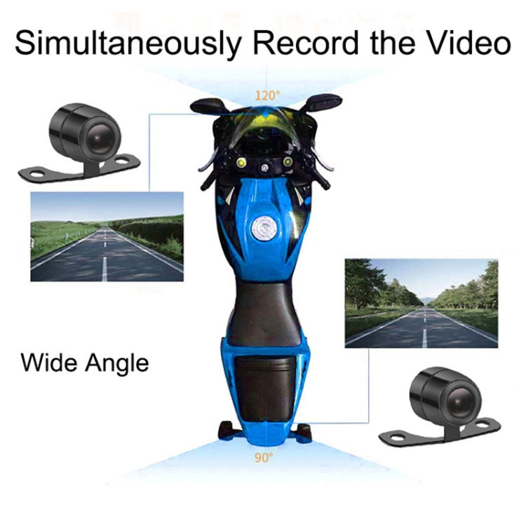 SE30 2.0 Zoll 1080P Wasserdichte HD Motorrad DVR, Unterstützt TF-Karte / Radfahren Video / Parküberwachung, SE30