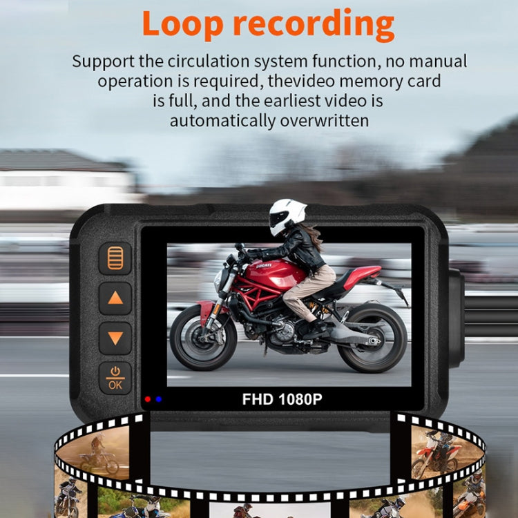 SE60 3,0 Zoll 1080P wasserdichte HD Motorrad-DVR, unterstützt TF-Karte / Videoaufzeichnung während der Fahrt / Parküberwachung, SE60