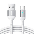JOYROOM S-UM018A10 Extraordinary Series 2.4A USB-A to Micro USB Fast Charging Data Cable, Cable Length:2m(White)
