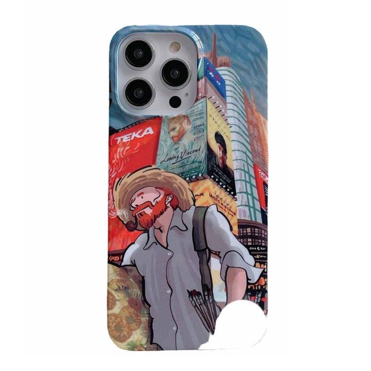 Oil Painting Glossy PC Phone Case, For iPhone 14, For iPhone 14 Plus, For iPhone 14 Pro, For iPhone 14 Pro Max, For iPhone 13, For iPhone 13 Pro
