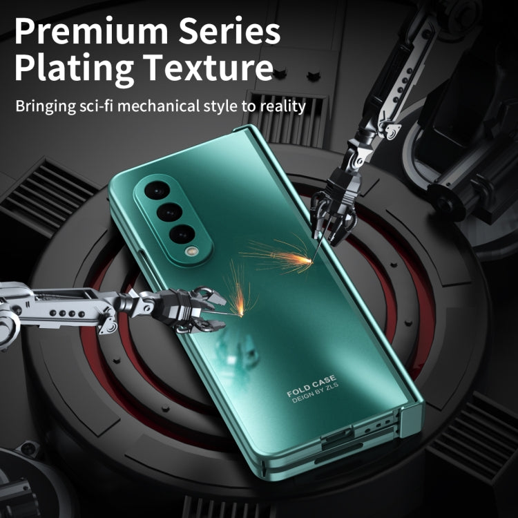 Integrated Electroplating Folding All-inclusive Phone Case, For Samsung Galaxy Z Fold4 5G