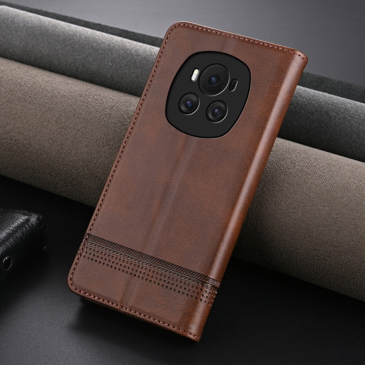 AZNS Magnetic Calf Texture Flip Leather Phone Case, For Honor Play 50 Plus, For Honor X50, For Honor X50i/90 Lite, For Honor Play 40