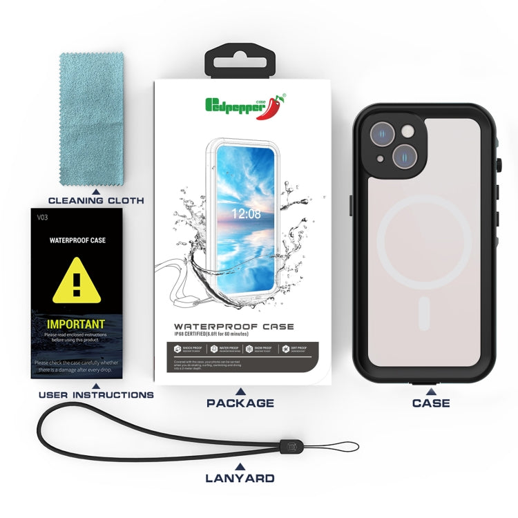 RedPepper Transparente punktierte stoßfeste wasserdichte PC + TPU Handyhülle für Samsung Galaxy A54 5G
