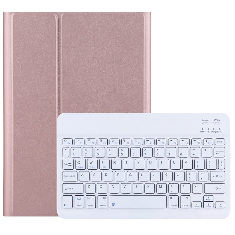 Bluetooth-Tastatur-Lederhülle für Lenovo Tab M10 3rd Gen TB-328XU (Roségold)