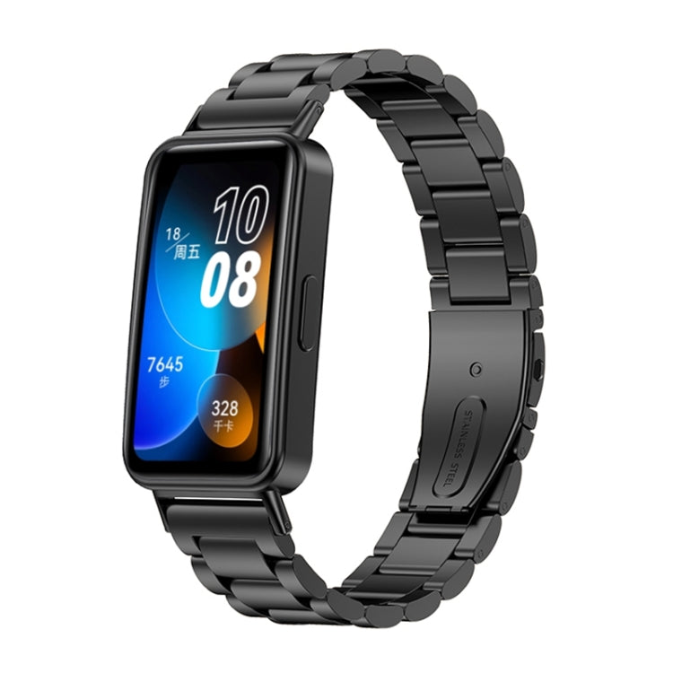 16mm Three Strains Metal Replacement Watch Band, For Huawei Band 8