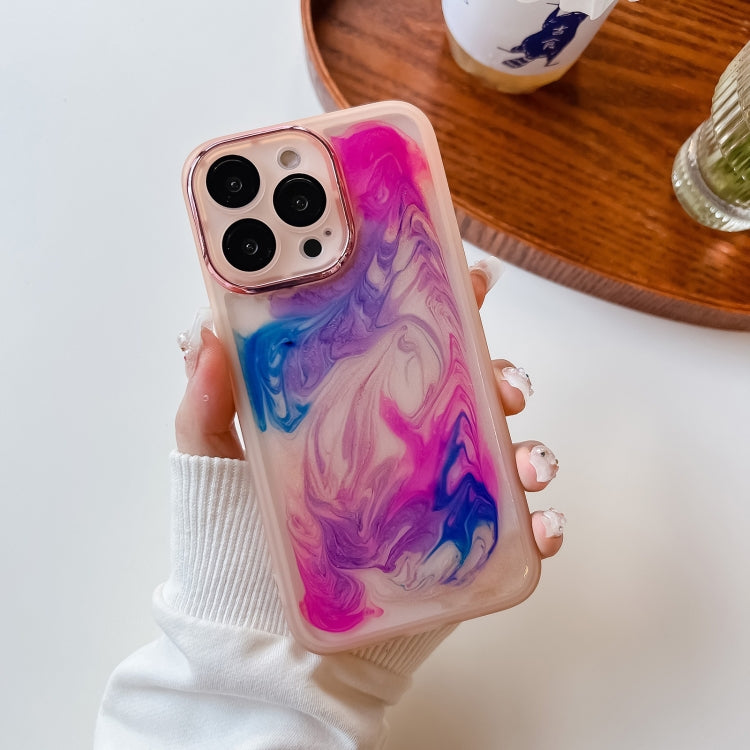 Oil Painting Electroplating TPU Phone Case, For iPhone 13 Pro, For iPhone 13 Pro Max, For iPhone 12, For iPhone 12 Pro