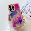 Oil Painting Electroplating TPU Phone Case, For iPhone 13 Pro, For iPhone 13 Pro Max, For iPhone 12, For iPhone 12 Pro