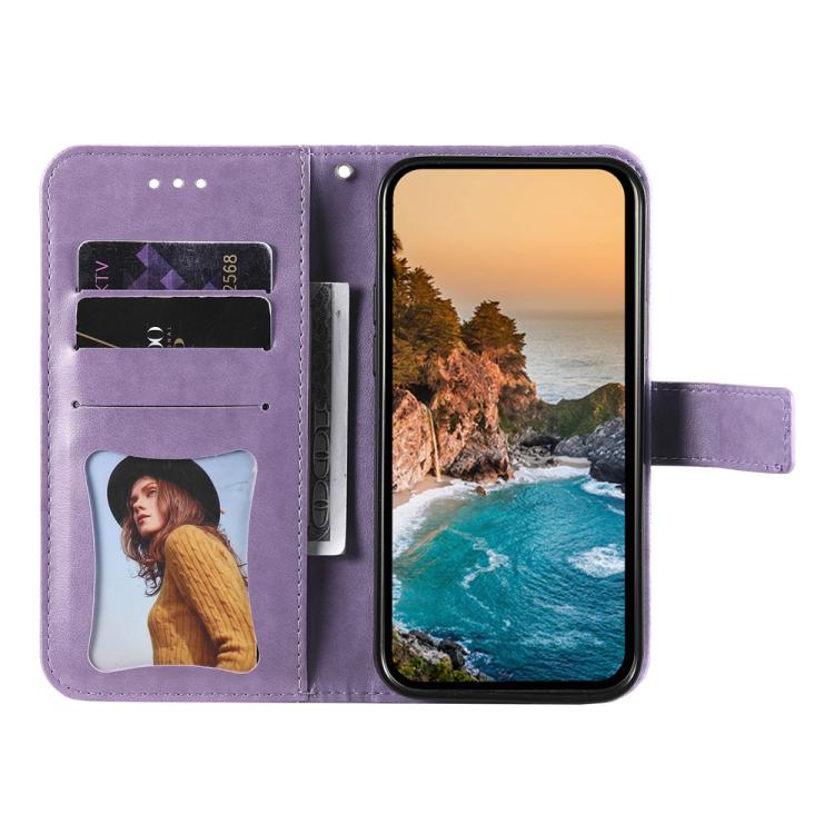 Seven-petal Flowers Embossing Leather Phone Case, For Huawei nova 16, For Huawei Enjoy 90 Pro Max 5G, For Huawei Enjoy 90 / Enjoy 90 Plus 5G, For Huawei Enjoy 80 Plus