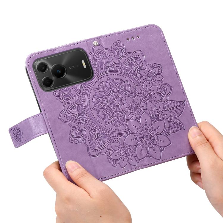 Seven-petal Flowers Embossing Leather Phone Case, For Huawei nova 16, For Huawei Enjoy 90 Pro Max 5G, For Huawei Enjoy 90 / Enjoy 90 Plus 5G, For Huawei Enjoy 80 Plus