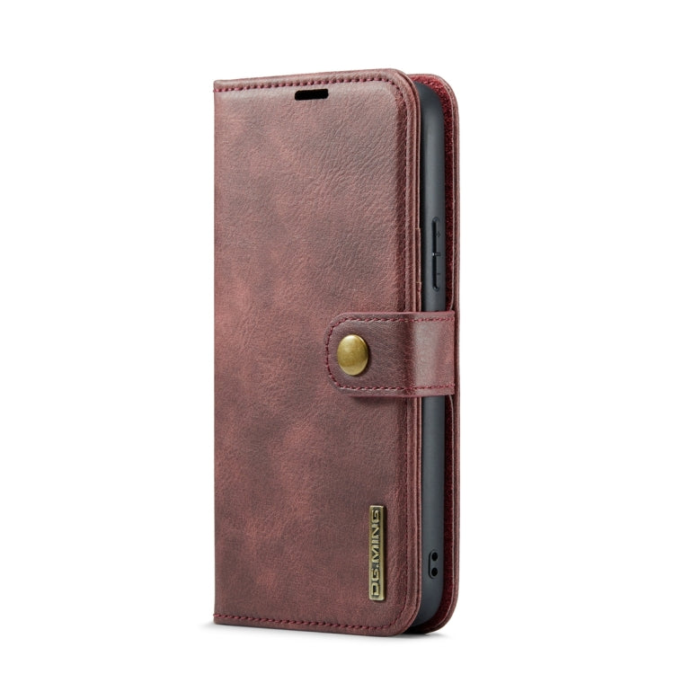 DG.MING Crazy Horse Textur abnehmbare magnetische Lederhülle, für Samsung Galaxy A34 5G, für Samsung Galaxy A54 5G