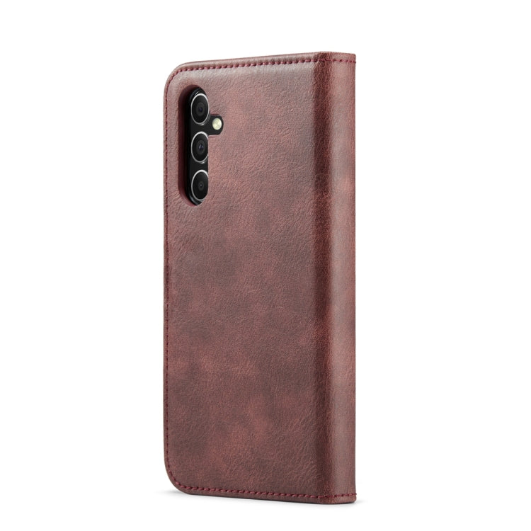 DG.MING Crazy Horse Textur abnehmbare magnetische Lederhülle, für Samsung Galaxy A34 5G, für Samsung Galaxy A54 5G