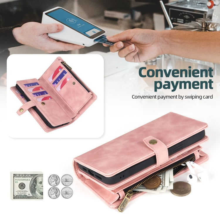 Zipper Wallet Magnetic Detachable Leather Phone Case, For Samsung Galaxy A52 4G/5G, For Samsung Galaxy A53 5G, For Samsung Galaxy A54 5G, For Samsung Galaxy A70, For Samsung Galaxy A71 4G, For Samsung Galaxy A71 5G, For Samsung Galaxy A72 4G/5G        ...