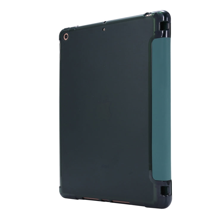 Airbag-Deformations-Lederhülle mit Standfuß & Stifthalter, für iPad 10.2 2021 / 2020 / 2019, für iPad Mini (2019), für iPad Mini 4