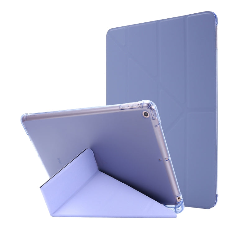 Airbag-Deformations-Lederhülle mit Standfuß & Stifthalter, für iPad 10.2 2021 / 2020 / 2019, für iPad Mini (2019), für iPad Mini 4
