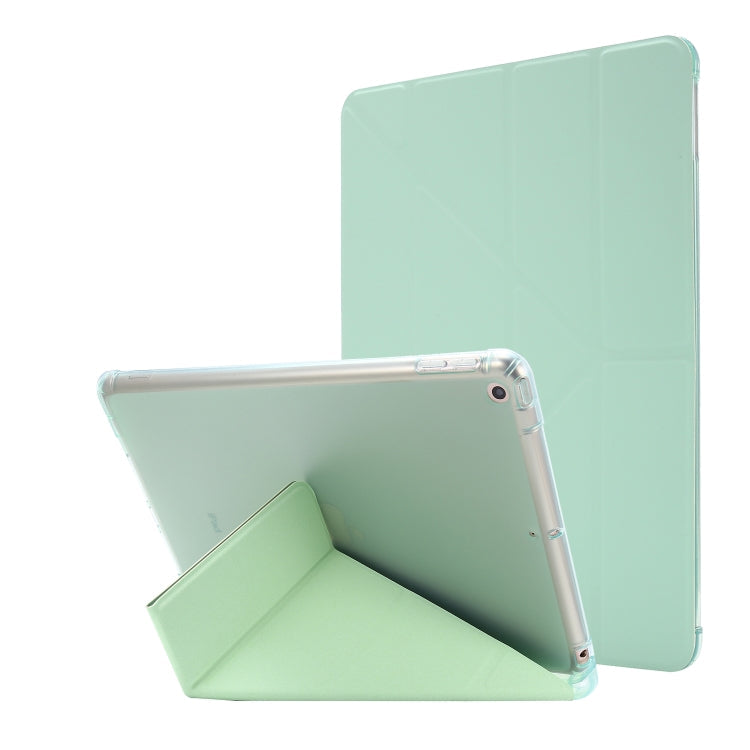 Airbag-Deformations-Lederhülle mit Standfuß & Stifthalter, für iPad 10.2 2021 / 2020 / 2019, für iPad Mini (2019), für iPad Mini 4