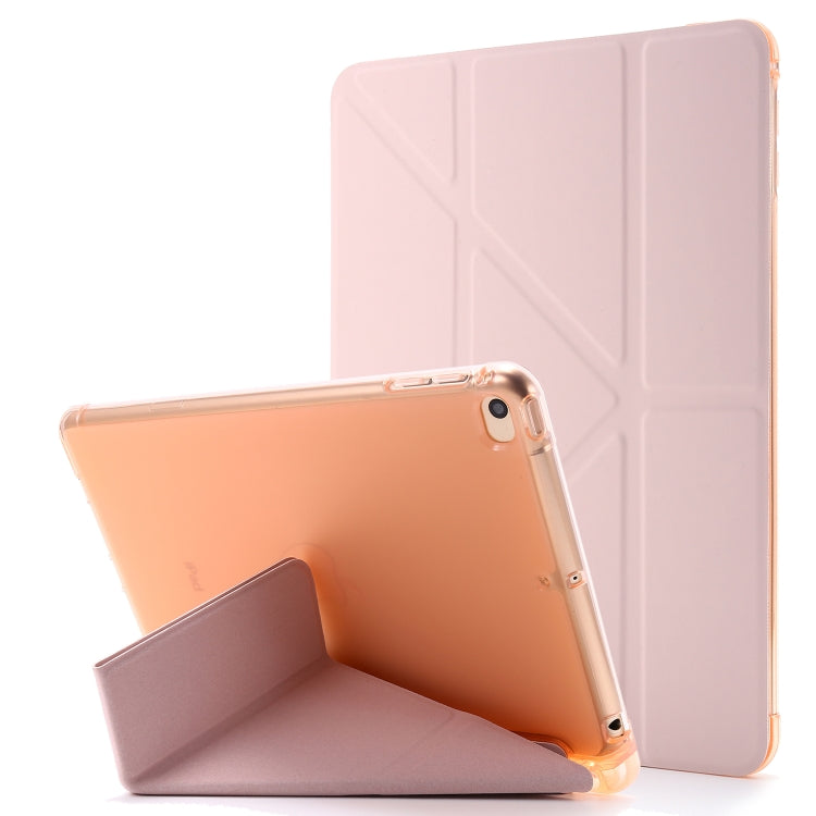 Airbag-Deformations-Lederhülle mit Standfuß & Stifthalter, für iPad 10.2 2021 / 2020 / 2019, für iPad Mini (2019), für iPad Mini 4
