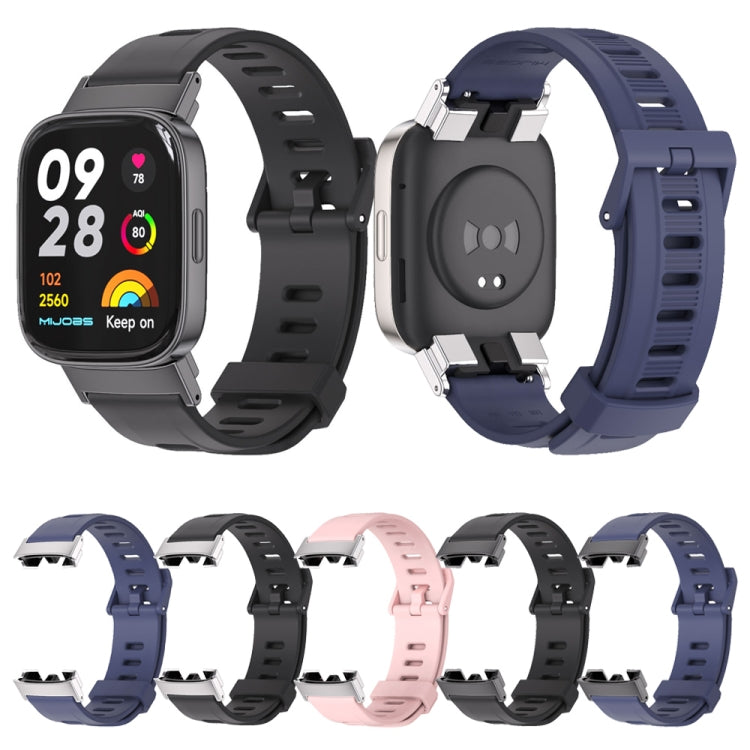 Mijobs flaches, atmungsaktives TPU-Uhrenarmband mit Löchern, für Redmi Watch 3