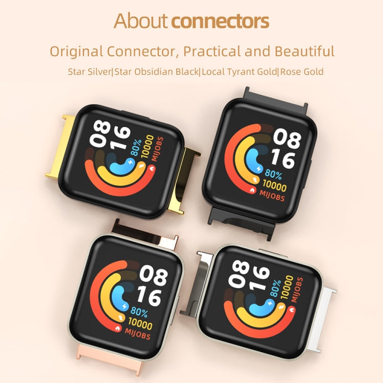 Mijobs flaches, atmungsaktives TPU-Uhrenarmband mit Löchern, für Redmi Watch 3