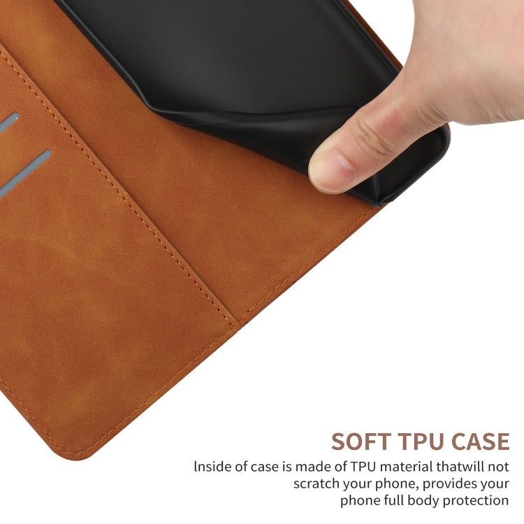 For Sony Xperia 10 V Stitching Embossed Leather Phone Case(Brown)