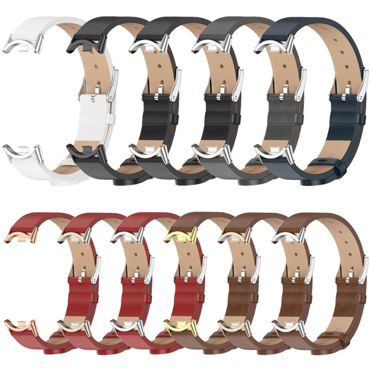 Mijobs Mikrofasern-PU-Lederarmband für Xiaomi Smart Band 10 / 9 / 8