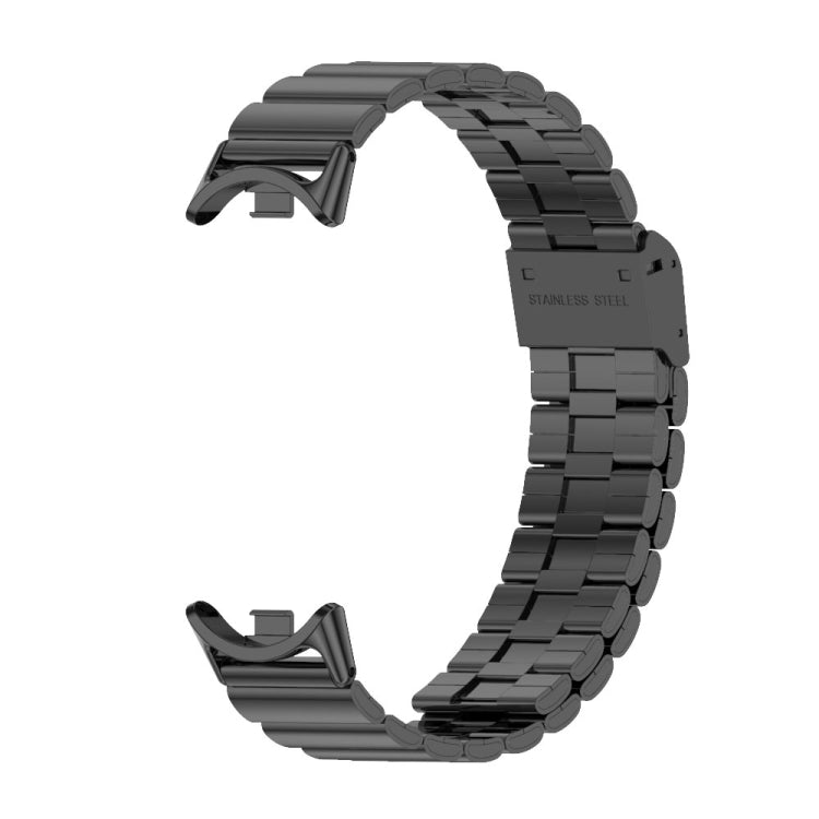 Mijobs Bambus-Gliederkette Edelstahl-Armband, für Xiaomi Smart Band 10 / 9 / 8