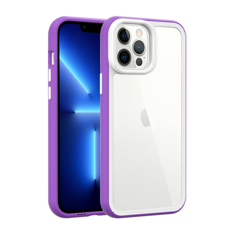 Color Frame 2 in 1 Hollow Cooling Phone Case, For iPhone 14 Pro Max, For iPhone 13