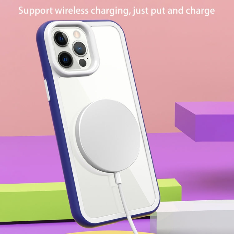 Color Frame 2 in 1 Hollow Cooling Phone Case, For iPhone 14, For iPhone 14 Pro