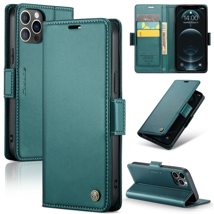 CaseMe 023 Butterfly Buckle Litchi Texture RFID Anti-theft Leather Phone Case, For iPhone 12 / 12 Pro, For iPhone 12 Pro Max, For iPhone 12 mini, For iPhone 11