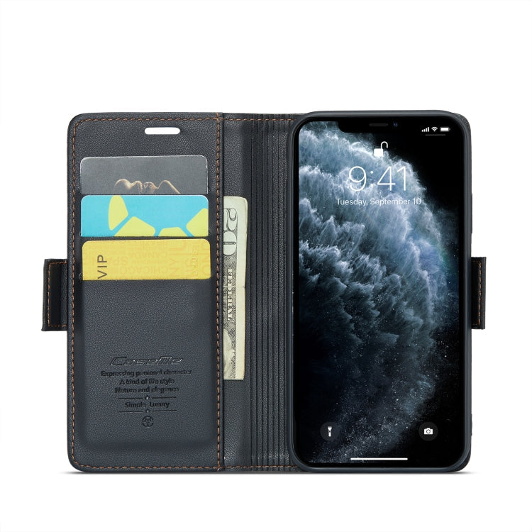 CaseMe 023 Butterfly Buckle Litchi Texture RFID Anti-theft Leather Phone Case, For iPhone 11 Pro, For iPhone 11 Pro Max, For iPhone XS Max, For iPhone XS