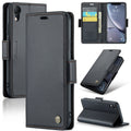 CaseMe 023 Butterfly Buckle Litchi Texture RFID Anti-theft Leather Phone Case, For iPhone XR, For iPhone SE 2022/SE 2020/6/7/8, For iPhone 6 Plus/7 Plus/8 Plus