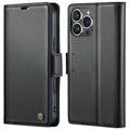 CaseMe 023 Butterfly Buckle Litchi Texture RFID Anti-theft Leather Phone Case, For iPhone 15 Pro Max, For iPhone 14, For iPhone 14 Plus, For iPhone 15 Pro