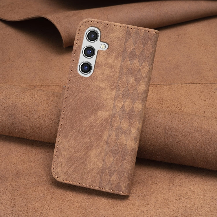 Plaid Embossed Leather Phone Case, For Samsung Galaxy A14 4G/5G, For Samsung Galaxy A22 4G, For Samsung Galaxy A23, For Samsung Galaxy A24 4G