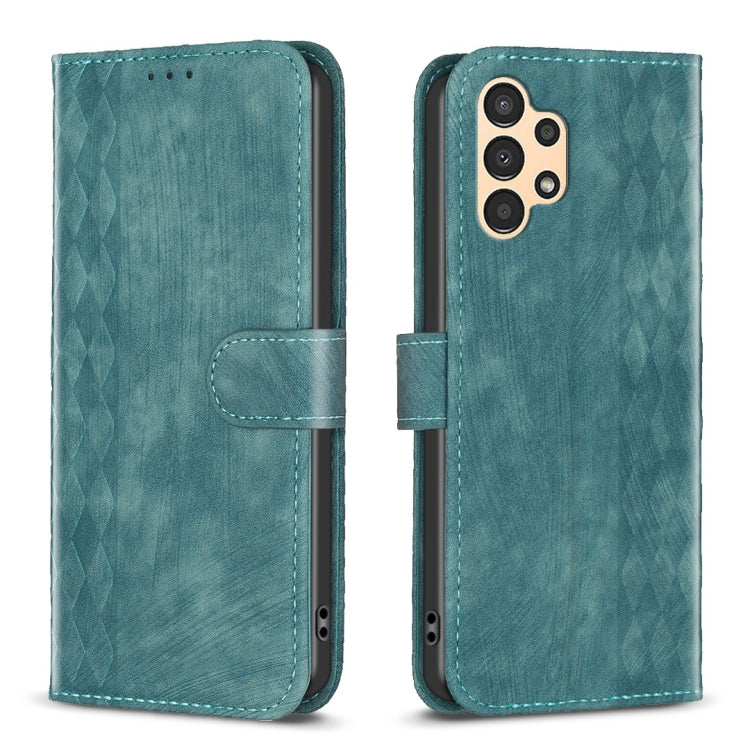 Plaid Embossed Leather Phone Case, For Samsung Galaxy A31, For Samsung Galaxy A32 4G, For Samsung Galaxy A32 5G, For Samsung Galaxy A33