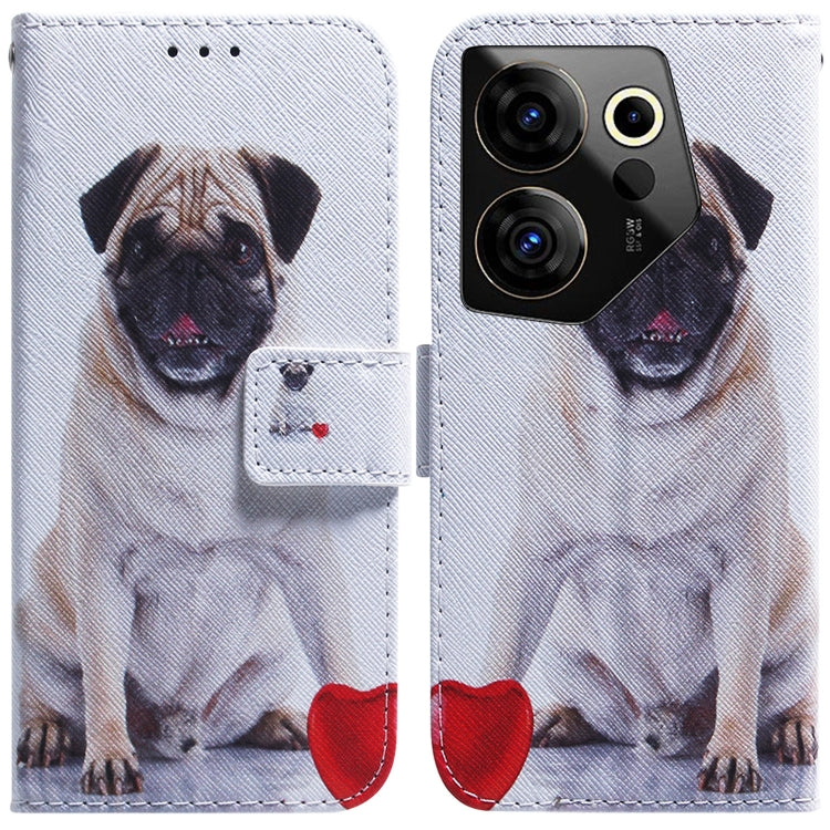 Coloured Drawing Flip Leather Phone Case, For Tecno Camon 20 Premier 5G, For Tecno Camon 20 Pro 5G