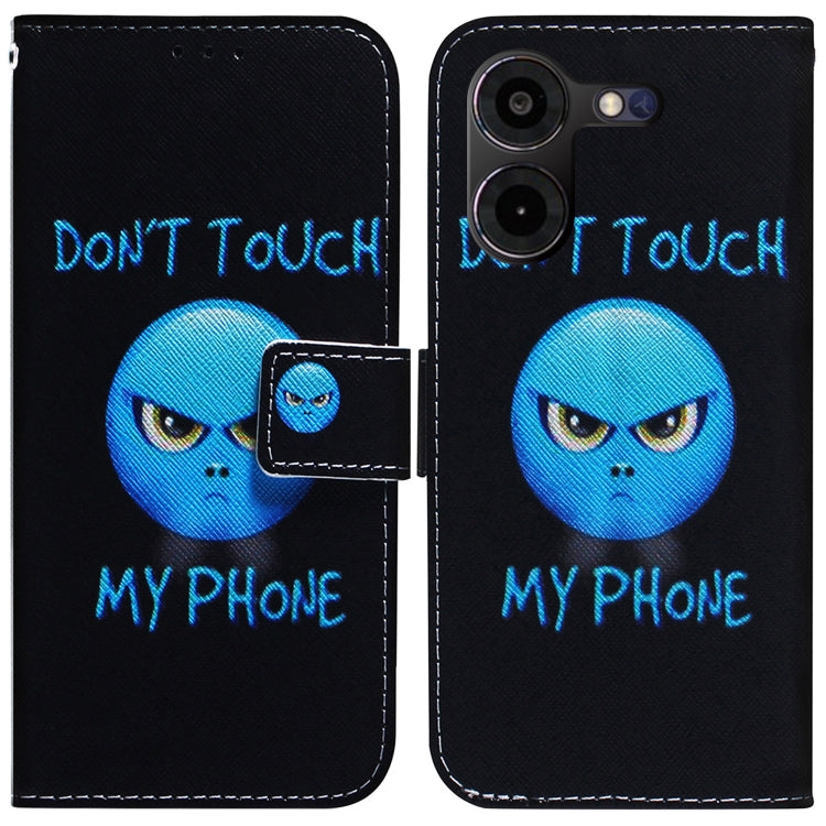 Coloured Drawing Flip Leather Phone Case, For Tecno Pova 5 Pro, For Tecno Pova Neo 3