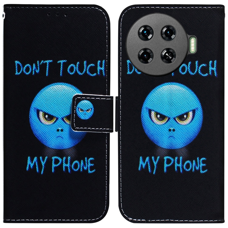 Coloured Drawing Flip Leather Phone Case, For Tecno Spark 20 Pro+ 4G, For Tecno Spark 20 Pro
