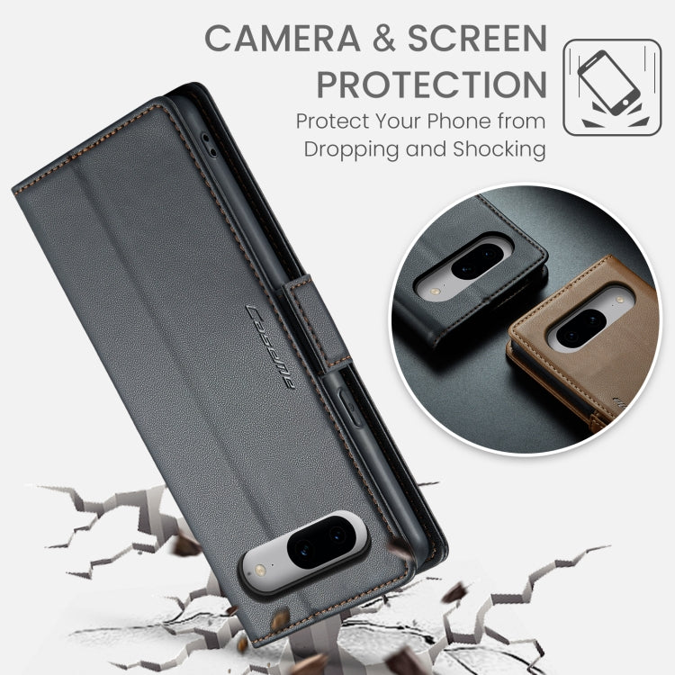 CaseMe 023 Butterfly Buckle Litchi Texture RFID Anti-theft Leather Phone Case, For Google Pixel 8, For Google Pixel 7a