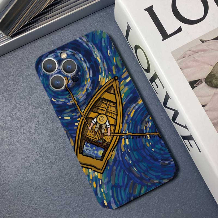 Precise Hole Oil Painting Pattern PC Phone Case, For iPhone X / XS, For iPhone XR