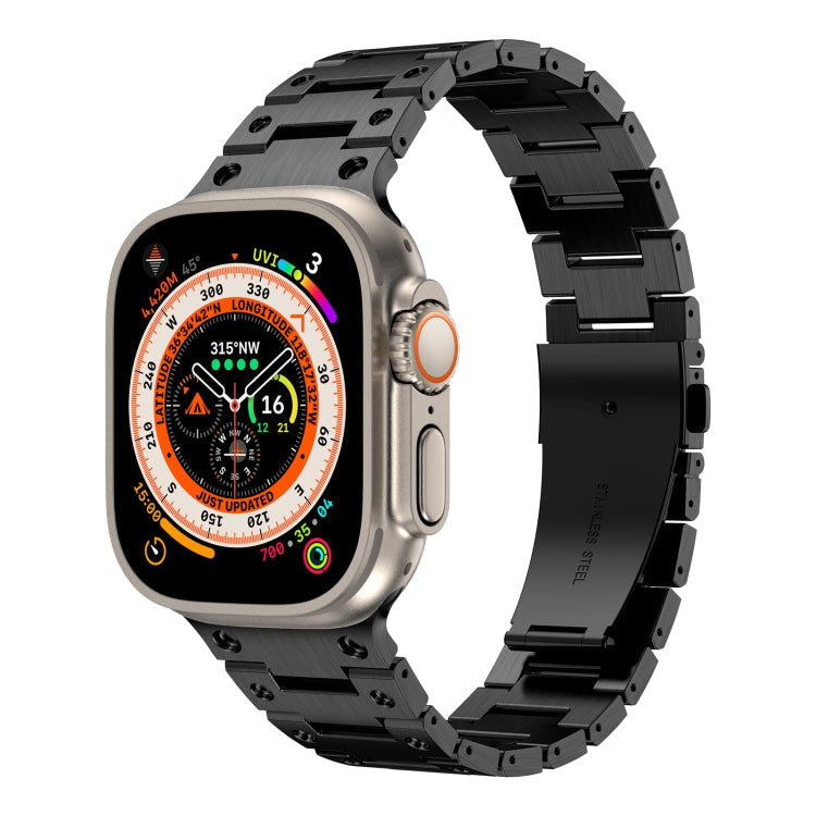 Double Rows Metal Watch Band, For Apple Watch 6 40mm, For Apple Watch 6 44mm, For Apple Watch 5 44mm, For Apple Watch 5 40mm, For Apple Watch 4 44mm, For Apple Watch 4 40mm, For Apple Watch 3 38mm, For Apple Watch 3 42mm