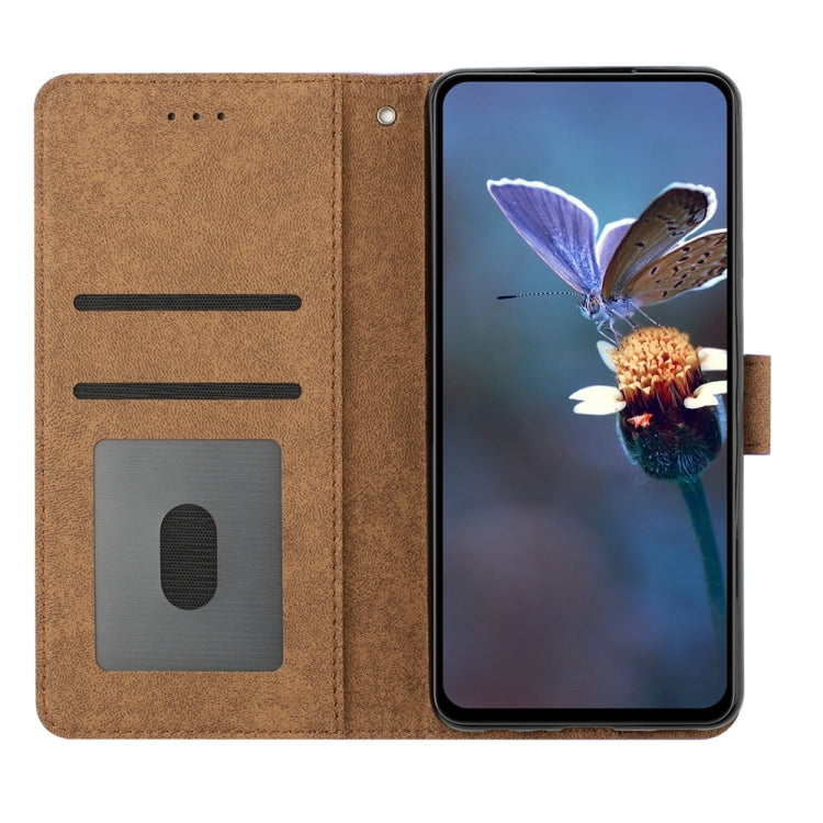 Seven Butterflies Embossed Leather Phone Case, For Samsung Galaxy M32, For Samsung Galaxy M52 5G, For Samsung Galaxy M53