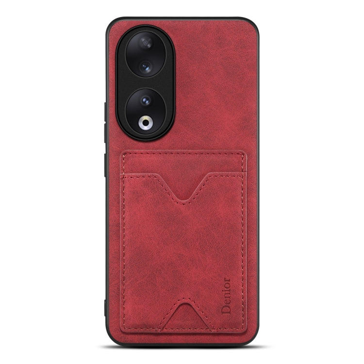 Denior PU Back Cover Card Slot Holder Phone Case, For Honor Magic5 5G, For Honor 90 Pro, For Honor 90, For Honor Magic5 Pro 5G